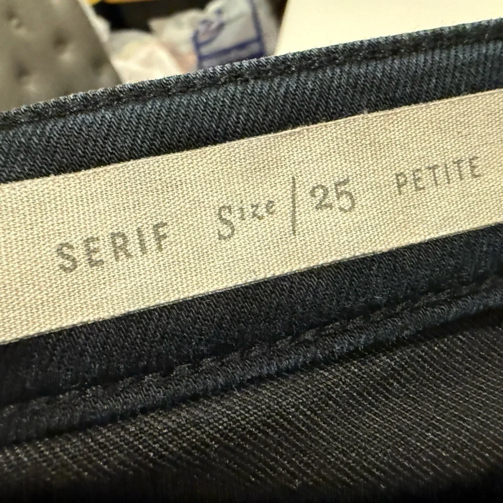 Anthropologie Pilcro Letterpress Serif Skinny Jean Denim Pant Black Size 25P